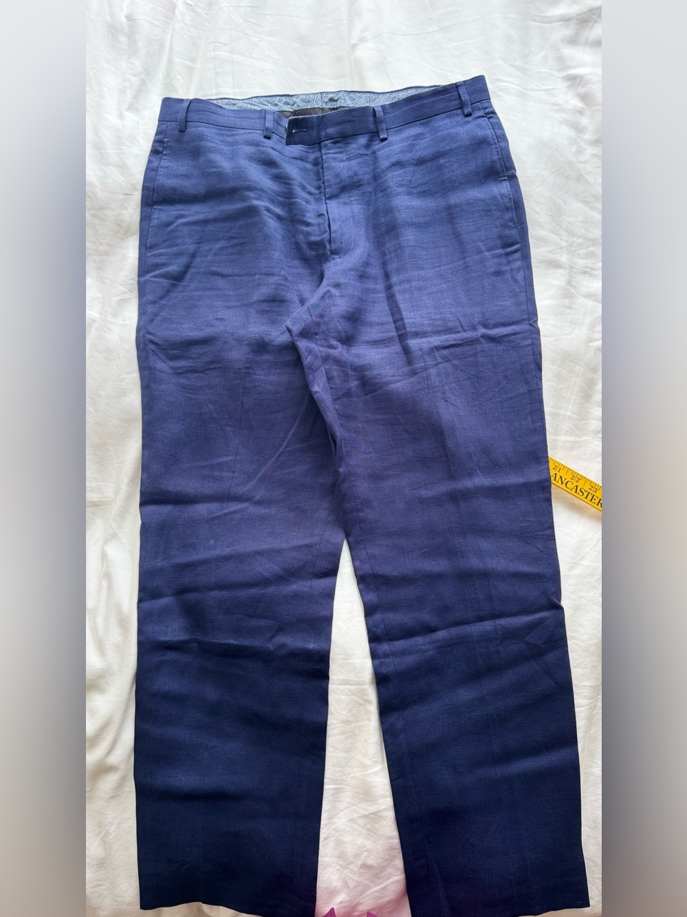 Lauren Ralph Lauren Navy Blue Men's Chinos 100% linen